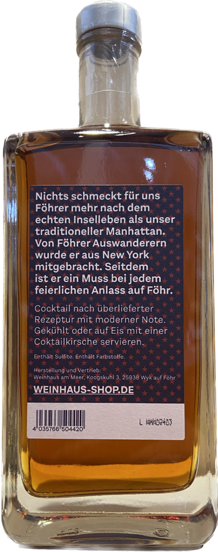 Föhrer Manhattan - Jürgen Rickmers Edition - 0,5l