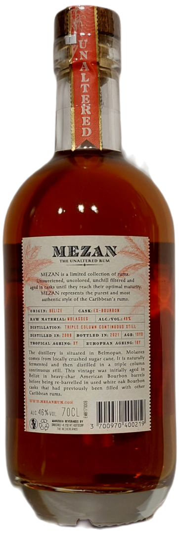 Mezan Rum - Belize 2008- 0,7l